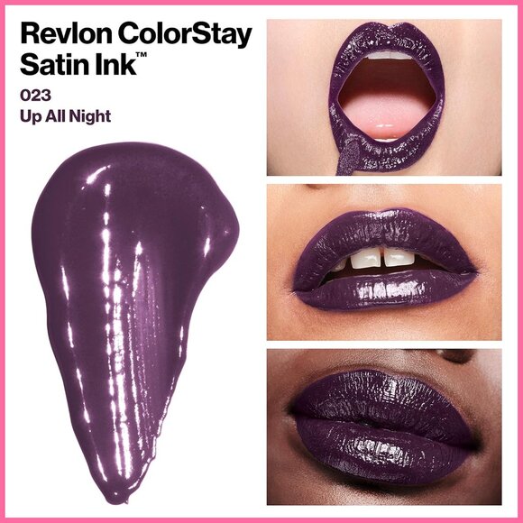 Revlon ColorStay Satin Ink Liquid Lipstick, 023 Up All Night, 0.17 fl oz - Picture 2 of 3